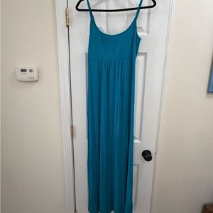 Blue Calvin Klein Sleeveless Maxi Dress - Lightweight Summer Dress